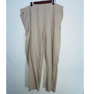 Joe Fresh Linen Blend Drawstring Pant - Women's Size 3X - 55% Linen / 45% Cotton